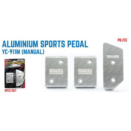 YC-911 SPORT PEDAL PAD (AUTO) - สีเงิน