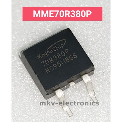 (1ตัว) 70R380P , MME70R380P , MOSFET N-Channel 11A 750V TO-263 (รหัสสินค้า M02569)