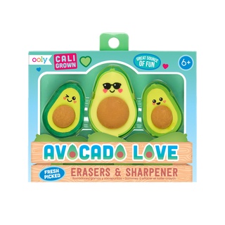 🥑 ยางลบ และ กบเหลาดินสอ 2in1 Avocado &amp; Sharpener