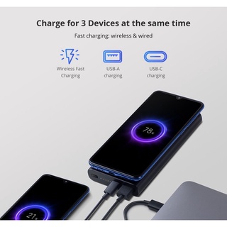 [พร้อมส่ง] Xiaomi Wireless Charger Power bank เพาเวอร์แบงค์ 10000mAh แบตสำรอง ชาร์จเร็ว แบตสำรองไร้สาย