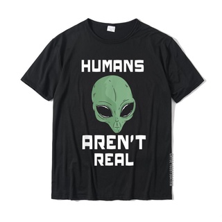 T-shirt  เสื้อยืด ผ้าฝ้าย พิมพ์ลายหัวเอเลี่ยน Arent Real UFO Extraterrestrial แฟชั่นยอดนิยม สําหรับผู้ชายS-5XL