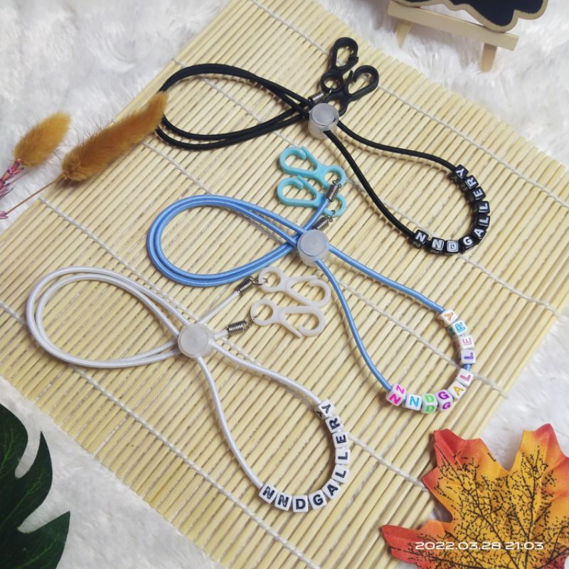 สายคล้องหน้ากากอนามัย 2in1 | สร้อยคอหน้ากากอนามัย | สายคล้องหน้ากากอนามัย | ชื่อที่กําหนดเอง ไม่มี P