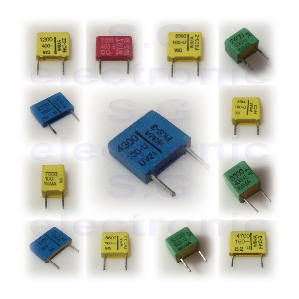 Capacitor/ยี่ห้อ WIMA/ค่า 1.2nF-7.8nF/ของแท้/ออดิโอเกรด high-end/สินค้าล็อตเก่าคุณภาพเยี่ยมแน่นอน