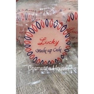 พัฟลงรองพื้น พัฟฟองน้ำ พัฟแต่งหน้า ลัคกี้ Lucky Make up Cake 1ชิ้น