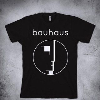 เสื้อยืดโอเวอร์ไซส์Bauhaus-เสื้อยืด ผ้าฝ้าย พิมพ์ลายโลโก้ โพสต์พังก์ แฟชั่นฤดูร้อน สําหรับผู้ชายS-3XL