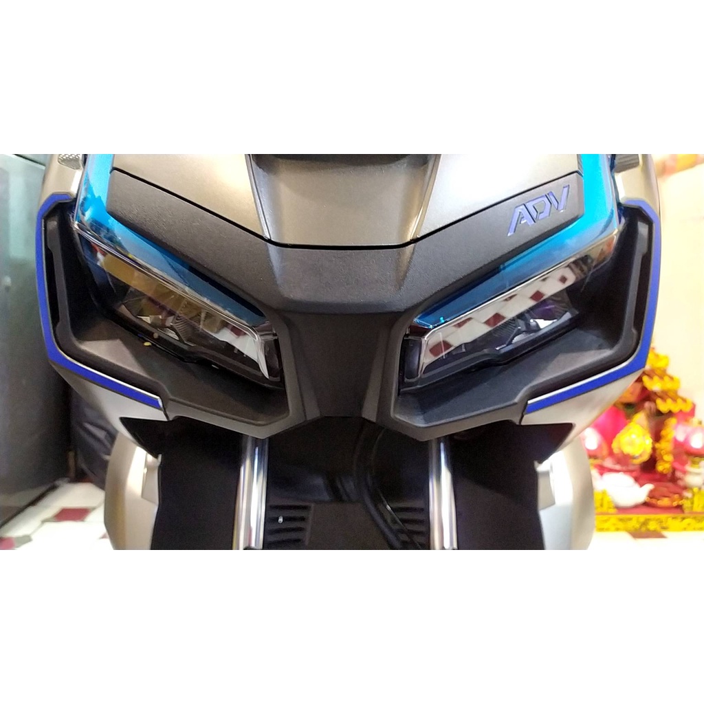 HONDA ADV 150 สติ๊กเกอร์คิ้วไฟหน้า ป้องกันรอย เพิ่มความสวยงาม