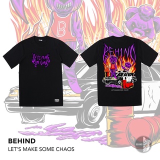 เสื้อยืดผ้าฝ้าย เสื้อยืด “LET’S MAKE SOME CHAOS” แขนสั้น แนวสตรีท Oversize เสื้อยืดชาย หญิงL XL  XXL 3XL