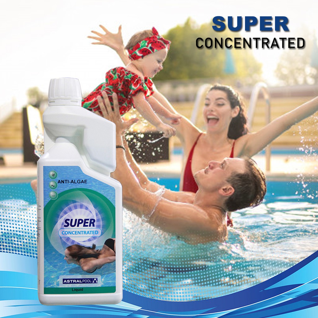 Minimalist Lifestyle:- สระว่ายน้ํา Super Concentrated Anti-Algae 1 ขวด 1.2Liter -1 Quarts Pool Chemi
