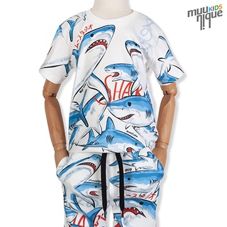 MUUNIQUE JP. Set Kids เสื้อยืด+กางเกงเด็ก รุ่น ฺShark Gang JP-133