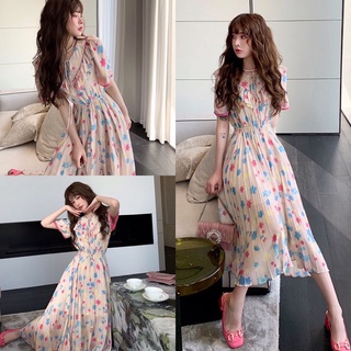 Maxidress เดรสลายดอกไม้ เดรสชีฟอง เดรสคอปก เดรสเชิ้ต งานป้าย