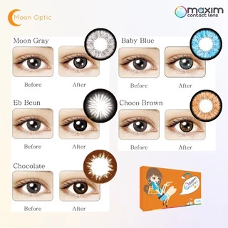 Maxim Contact lens ตาโต กล่องส้ม (รายเดือน 1 คู่)