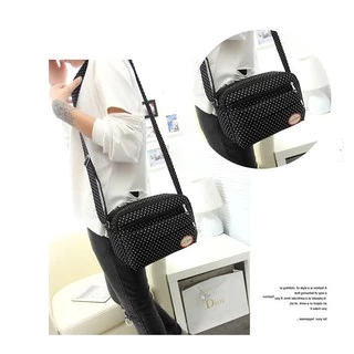 (ใส่โค้ดลดเพิ่ม MMS15BAG) Fashion handbag กระเป๋าสะพายผ้าใบ สำหรับผู้หญิง มีหลายช่องT-797