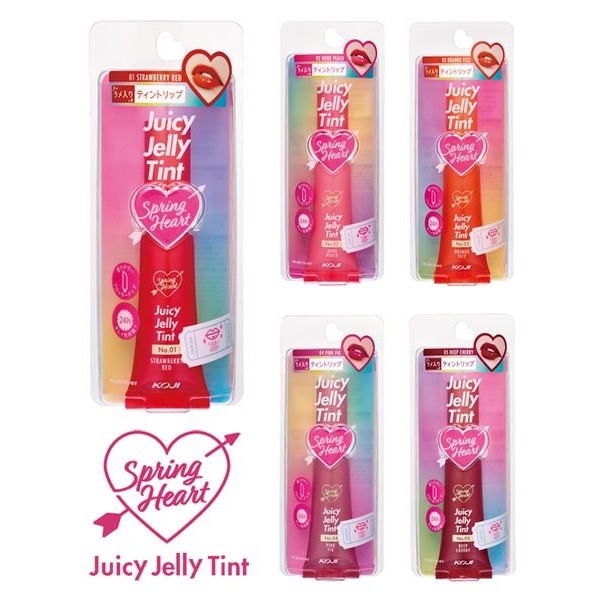 [Clearance รุ่นเก่า ล้างสต็อค] SPRING HEART JUICY JELLY TINT สปริง ฮาร์ท ลิปสติก 5สี