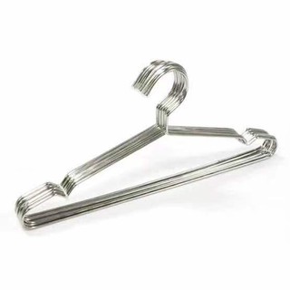 HANGROO W40-2 ไม้แขวนเสื้อสแตนเลสตัน หนา3.1mm ยาว40ซม (แพค2ชิ้น)