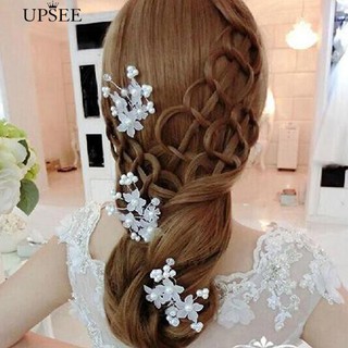 ✙✤‘ ดอกไม้เพิร์ลแต่งงาน Faux Pin Headwear เครื่องประดับเจ้าสาว