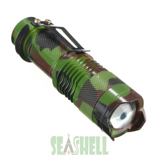 Seashell02* Tactical 7W 1200lm CREE Q5 LED SA3 Zoomable Mini Flashlight Torch Lamp