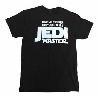 T-shirt  ขายดี เสื้อยืด พิมพ์ลายฟิล์ม Be A Jedi Master sous License Adulte OJgeai05JLcdpn51 สไตล์คลาสสิกS-5XL