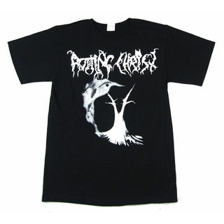 ขายดี เสื้อยืดคลาสสิก พิมพ์ลายวง Rotting Christ Horns Up Since 1989 สีดํา GGpaad26LDglcm33Size S-5XL