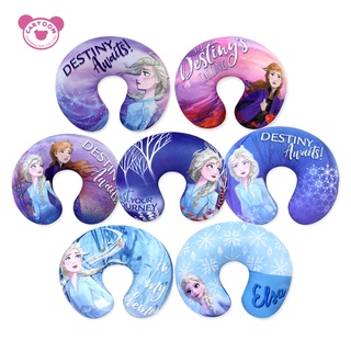 Disney หมอนรองคอพิมพ์ลาย Frozen เอลซ่า,อันนา (สินค้าลิขสิทธิ์แท้ จากโรงงานผู้ผลิต)