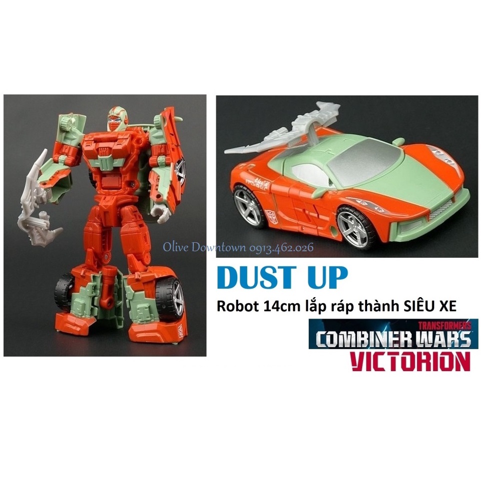 ️ Dust UP - โมเดลหุ่นยนต์ 14 ซม. ประกอบเป็น SUPER CAR - Transformers Combiner Wars