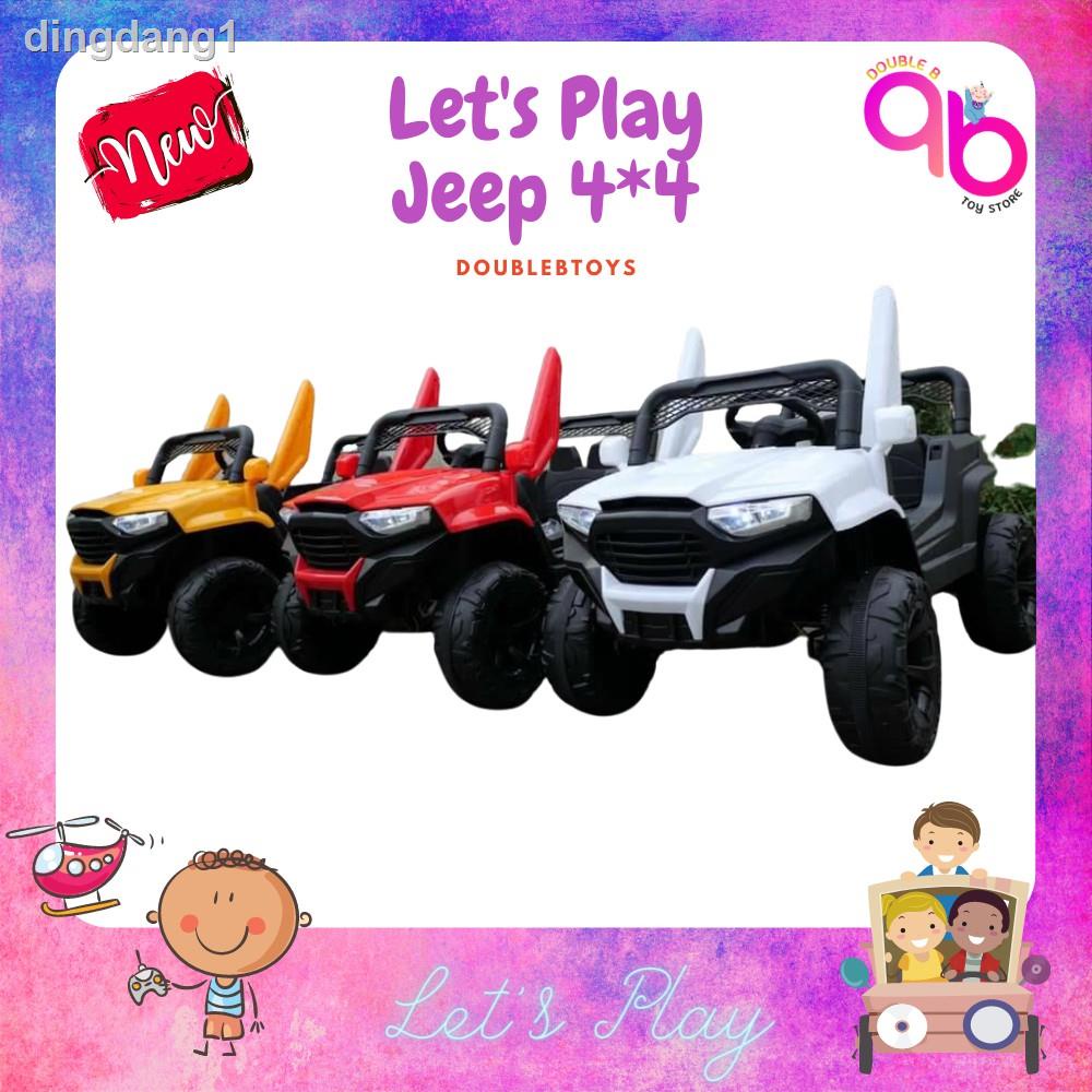 แฟชั่น⊕◑♕Double B Toys  รถแบตเตอรี่เด็ก รถจิ๊ป ขนาดใหญ่ 4x4Offroad  ออฟโรด ขับเคลื่อน 4 ล้อ โยกได้ รุ่นใหญ่ สปอร์ตไลท์ 4
