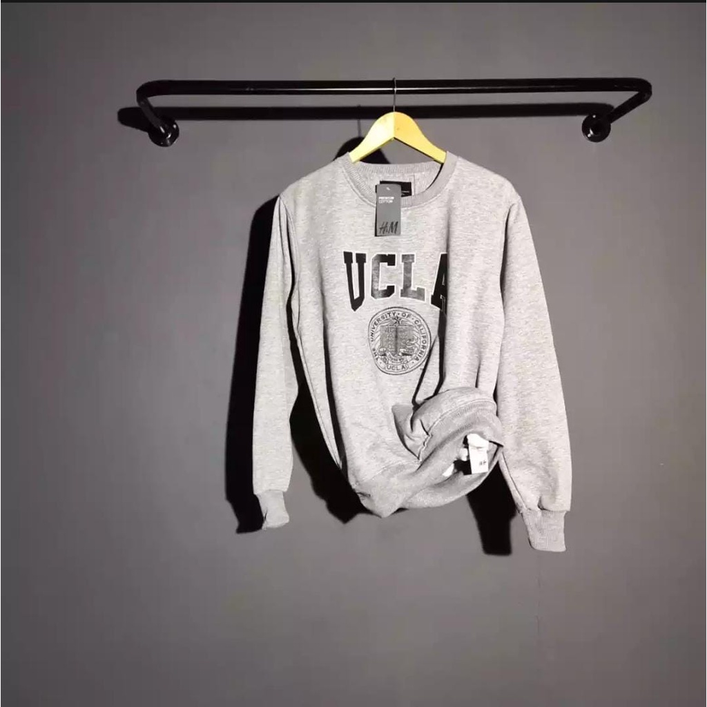 UCLA BASIS CREWNEK ABBU SWETER สําหรับผู้ชายและผู้หญิงระดับพรีเมียม