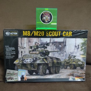 🔥มีของพร้อมส่ง🔥 Warlord Games Bolt Action M8/M20 Greyhound Scout Car WGB-402013005 Plastic Model Scale 1/56