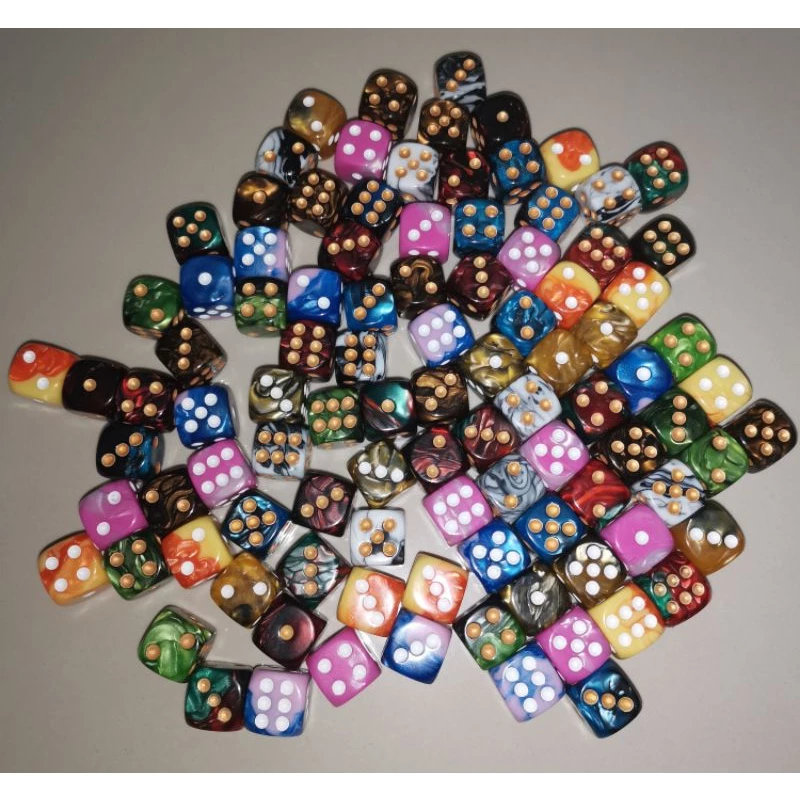 เต๋าลาย​ 2​ สี​ ขนาด​ 1.6ซม.​ ราคาต่อลูกเสริมboardgame thumbnail 3