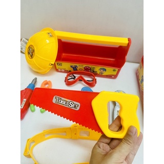 เครื่องมือช่างของเล่น 13ชิชิ้น🪚⛏🛠🔩⚙️⚒🔨🔧🪛ของเล่นอุปกรณ์ช่าง ของเล่นสำหรับเด็ก Set TooL ของเล่นจำลองอาชีพ