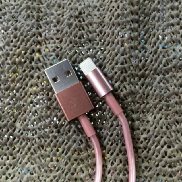 iPhone lighting Cable Charger : Pink Gold !!
