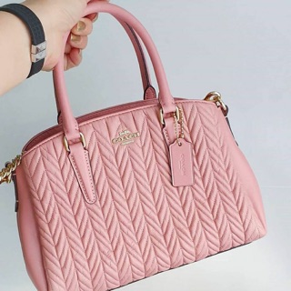 Coach F73063 ถังมินิ สี Carnation   ขนาด 9 3/4" (L) x 6 3/4" (H) x 4 1/4" (W)