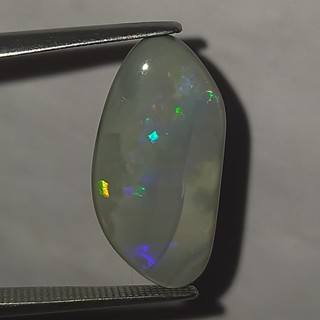 พลอย โอปอล ออสเตรเลีย ธรรมชาติ แท้ ( Natural Solid Black Opal Australia ) หนัก 4.15 กะรัต