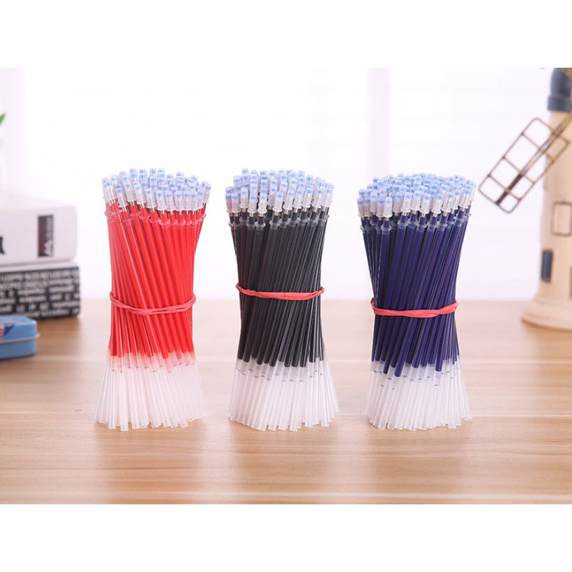ถูกที่สุด [แพค x20 ชิ้น] ไส้ปากกาเจล มี3สี แดง น้ำเงิน ดำ เลือกหัวได้ Pen refill ไส้ปากกา เครื่องเขียน ปากกาเจล