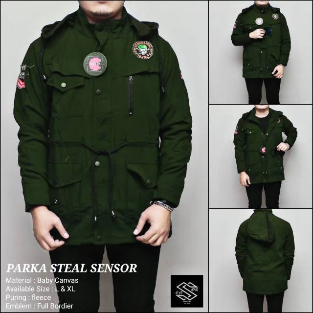 DM Mens Parka Jacket - Justine premium Parka - เสื้อแจ็คเก็ตเรียบง่าย Bandung