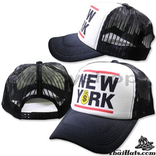 หมวกแก๊ป ตาข่าย NEW YORK NET Cap ด้านหลังเป็นแบบ Snapback สามารถปรับไซด์ได้ รุ่น No.F5Ah15 แบรนด์ iDenGo