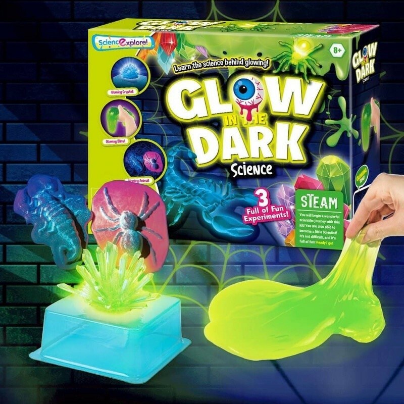 Glow in the dark Science 3 in 1 กิจกรรมทดลองวิทยาศาสตร์ มาในธีม เรืองแสง(TOY521)