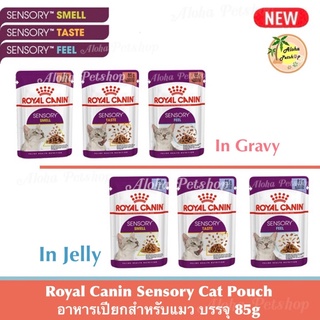 Royal Canin Sensory Cat Pouch ❤️🐱 โรยัล คานิน เซ็นซอรี่ อาหารเปียกสำหรับแมว เพิ่มความอร่อยให้หลากหลาย บรรจุ 85g