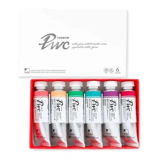 ShinHan PWC 6Tube SET (TINT B) (S1215155-0006) / เซ็ตสีน้ำเกรด Premium Artist ขนาด 15ml 6 สี TINT B ShinHan ประเทศเกาหลี