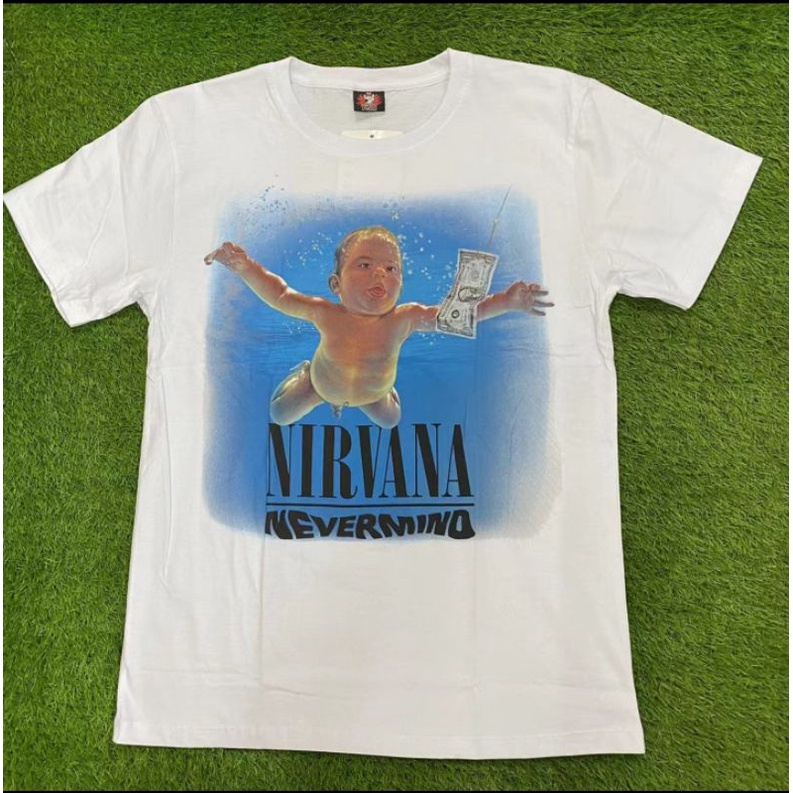 Nirvana Nevermind Rock Band เสื้อ Rockers เสื้อยืด Bunkface Ukays Exists Iklim Rajawali Dinamik Medi