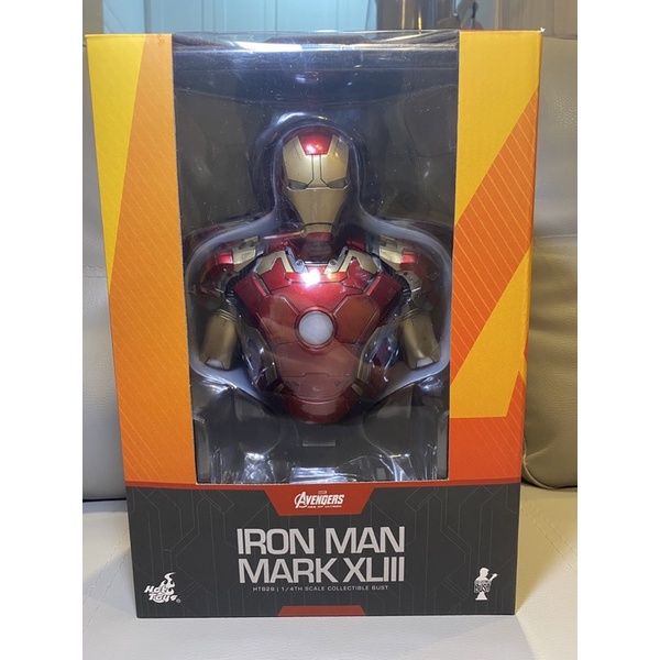 Hot Toys Iron Man Mk 43 1/4 Bust Avengers Age of Ultron แท้ 💯%