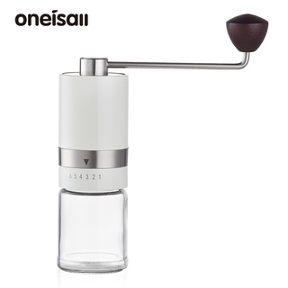 Oneisall เครื่องบดเมล็ดกาแฟ แบบพกพา สําหรับใช้ในครัวเรือน สํานักงาน ท่องเที่ยว