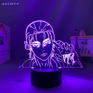 โคมไฟ Led รูปอนิเมะผ่าพิภพไททัน 3d สําหรับตกแต่งห้องนอนเด็ก ของขวัญวันเกิด AOT Attack on Titan