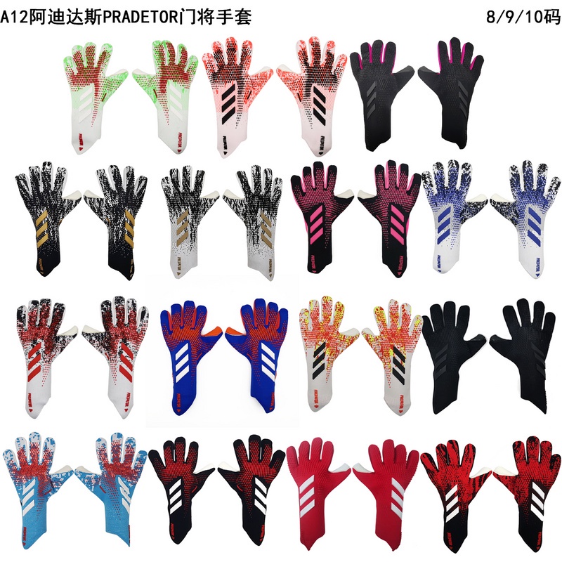จัดส่งฟรี】Adidas Football Sports Goalkeeper Gloves Half Latex