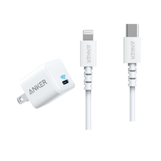 Anker ชุดชาร์จเร็ว iPhone13/12/11 หัวชาร์จ PowerPort III Nano (PD+QC3.0) + สาย PowerLine Select USB-C to Lightning 90cm NewEco