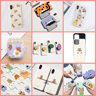 🇰🇷【Korean MOMO Case】 All Design Collection Card Storage kick Stand Holder Protective Bumper Clear Compatible for iPhone 13 Pro Max Mini 12 11 x Samsung Galaxy Note 20 21Made in Korea Hand Made