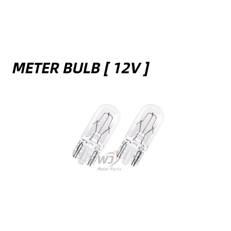 METER หลอดไฟ T10 12V 3W EX5 WAVE100 WAVE125 ต่อชิ้น UNIVERSAL BULB