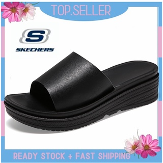 [พร้อมส่ง] *Skechers__go Walk Arch Fit รองเท้าแตะโลฟเฟอร์ ส้นแบน แบบสวม สําหรับผู้หญิง ผู้ชาย