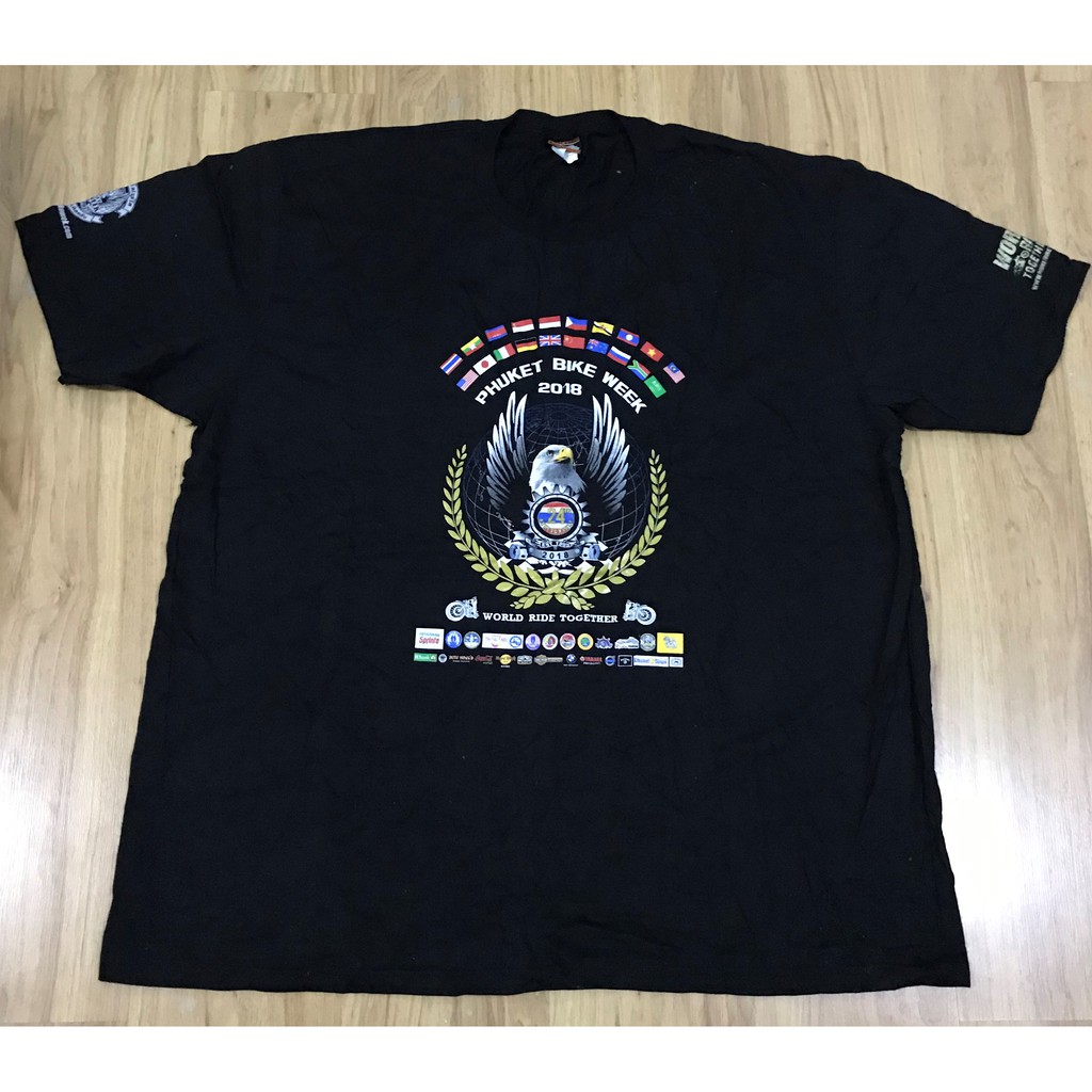 เสื้อยืด ภูเก็ต Bike Week 2018 อย่างเป็นทางการ (ขนาด 5XL)