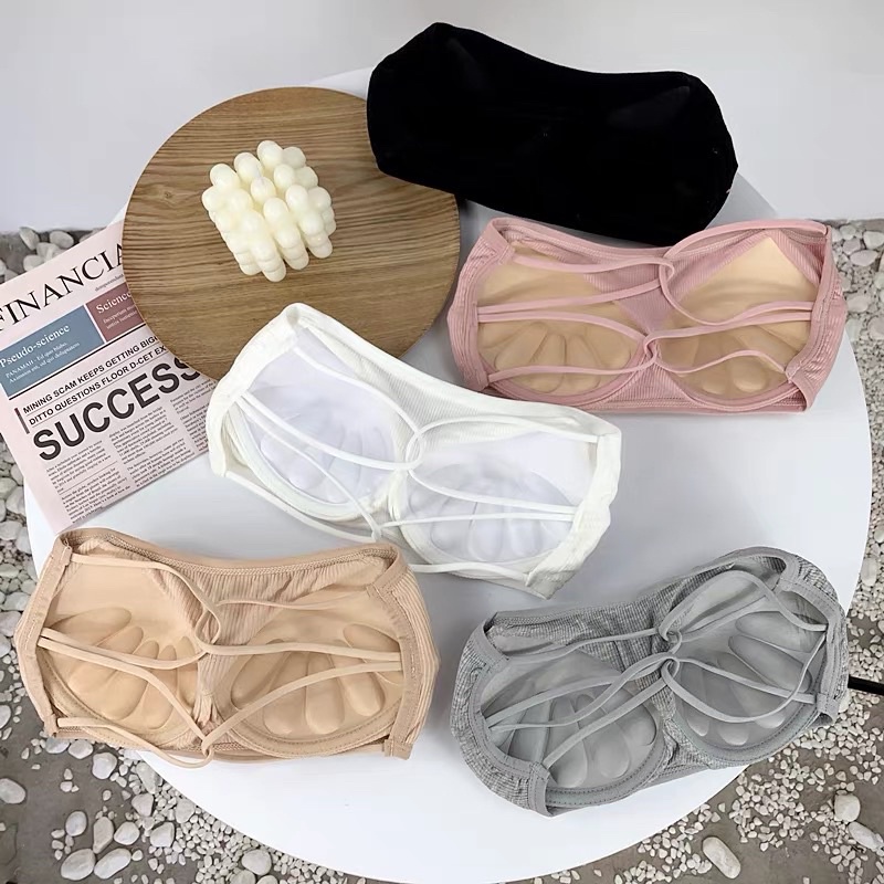 Bentoy(bratop1933)บราเกาะอกว้าวหลัง บราไร้สาย บราผ้าร่อง เกาะอก เกาะอกไร้สาย บราหน้าเต็ม เกาะอกมีฟองน้ำ - รูปที่ 2