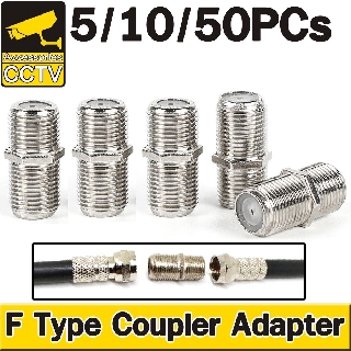 หัวต่อ ข้อต่อ สาย RG6 RG59  แบบ F-Type กลางทาง (ต่อตรง ) เมีย-เมีย F Type Coupler Adapter  F/F Jack สำหรับ งาน CCTV .